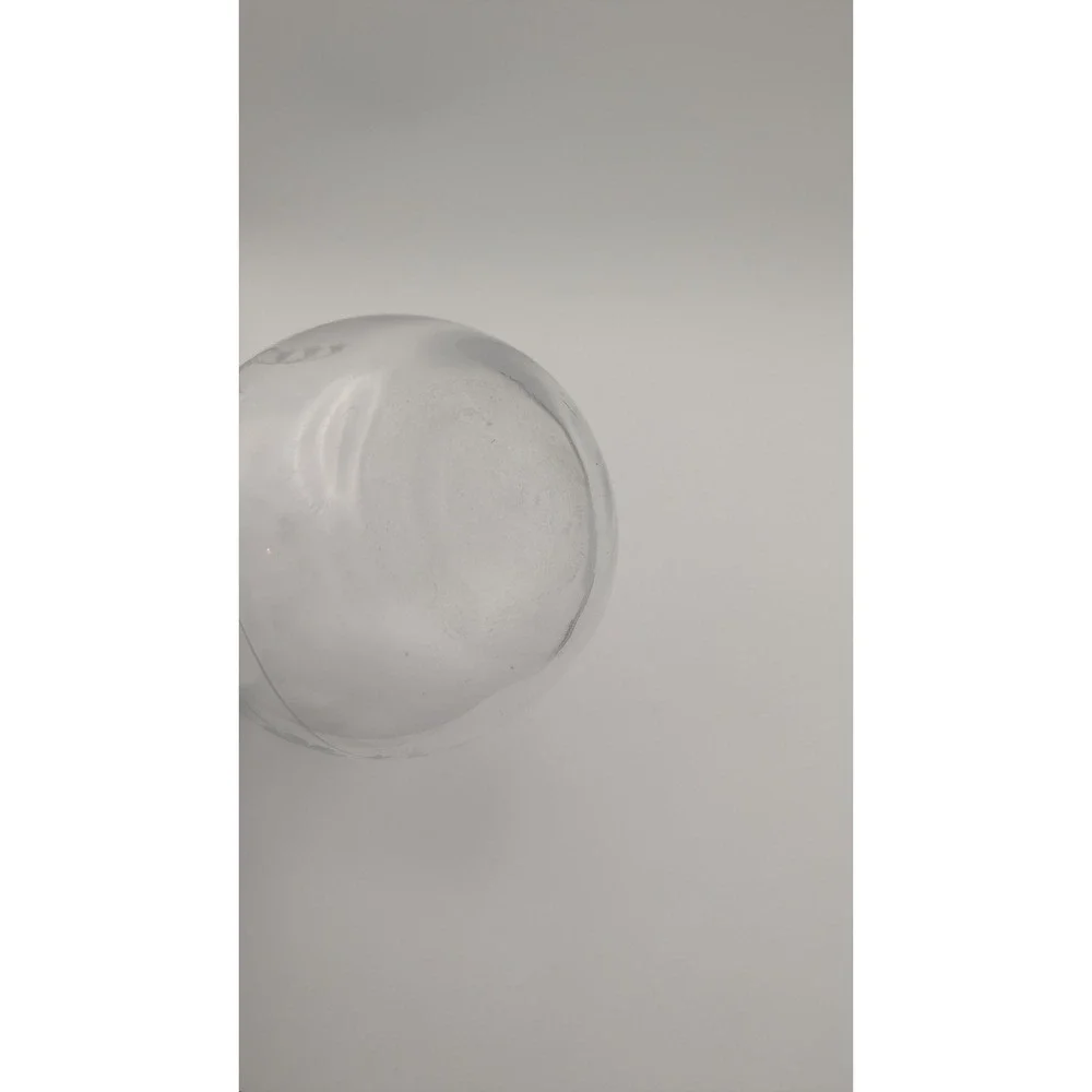 Vintage Etched Clear Glass Bud Vase Daisy‎ Floral Design Hourglass Shape 8